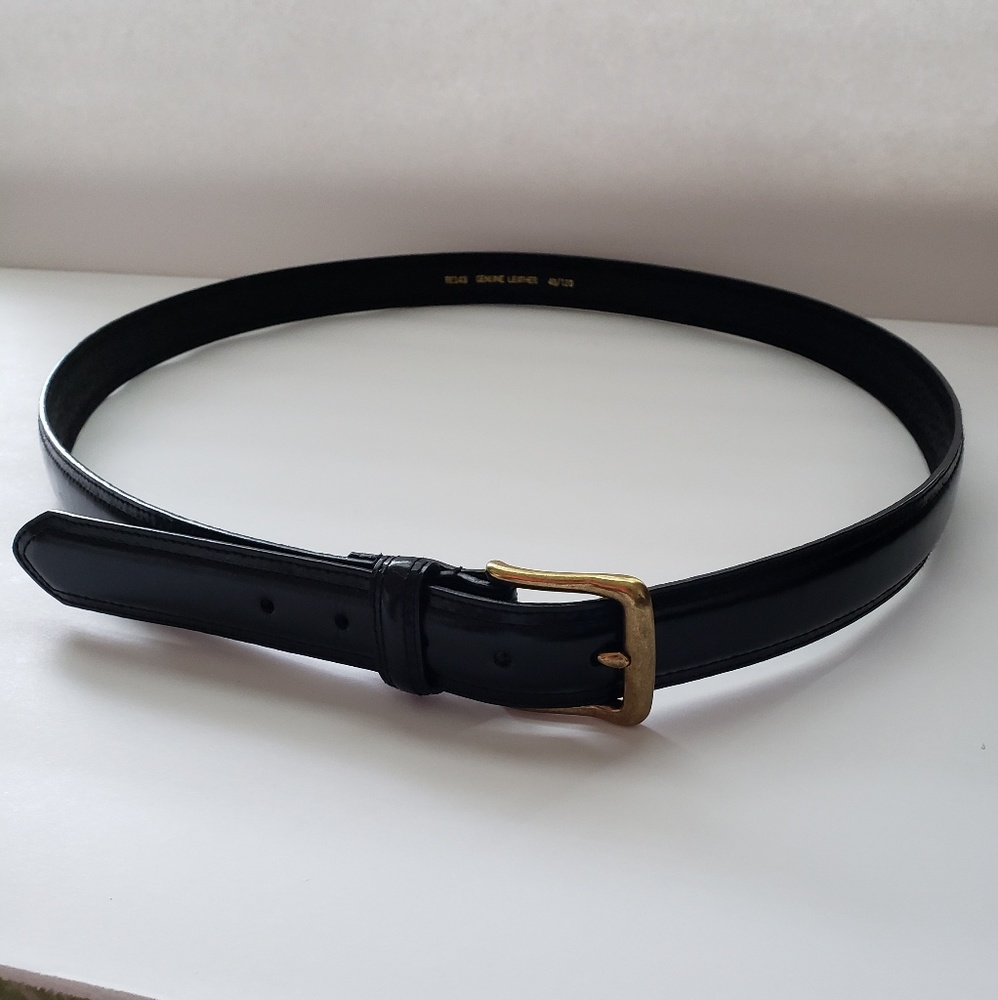 Men's Black Leather Belt
